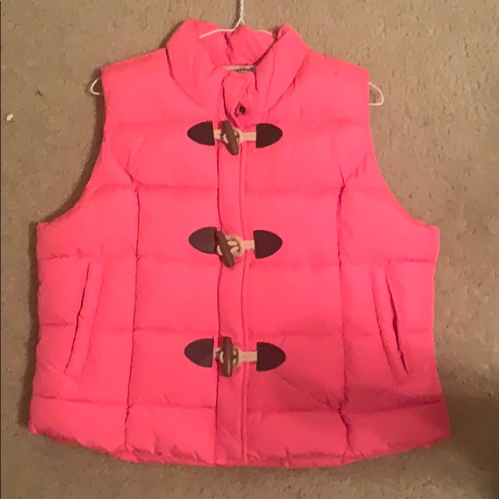 Arizona hot pink puffer vest
